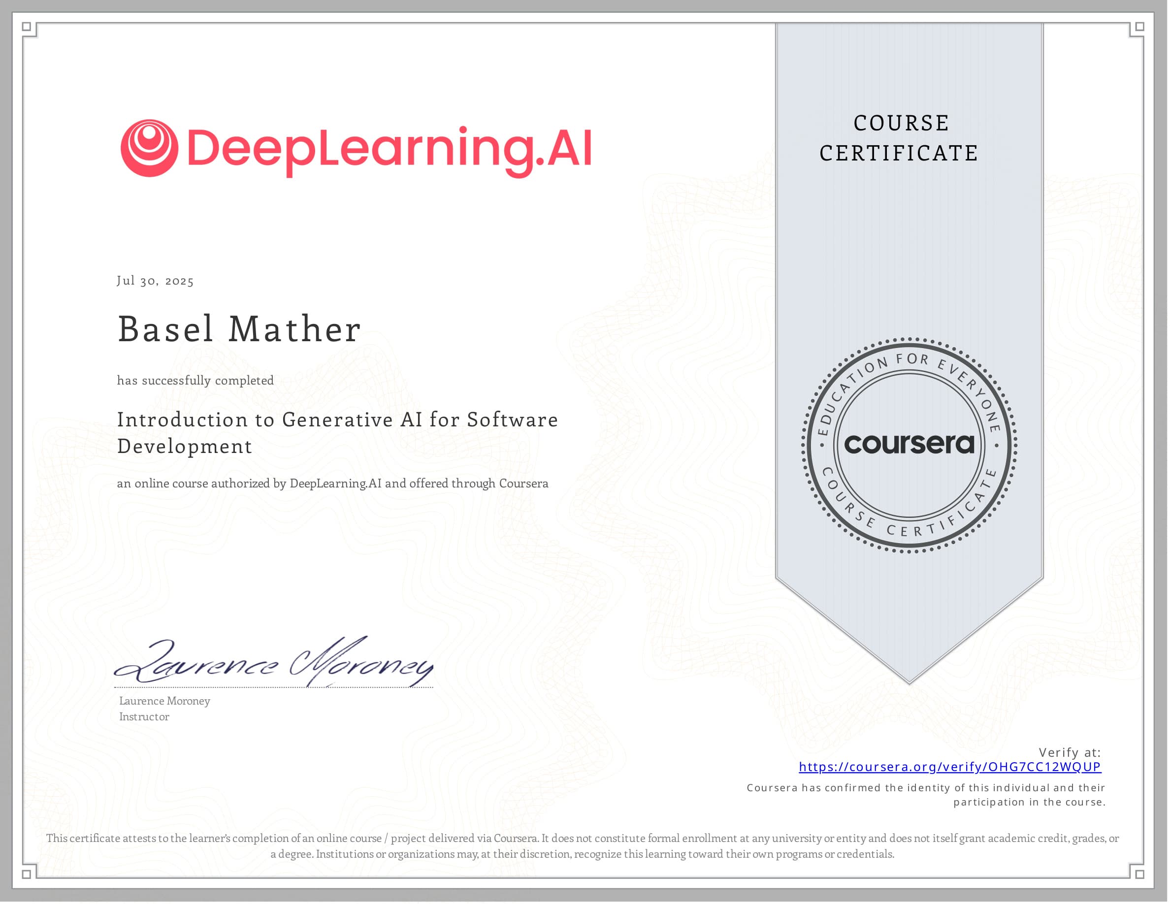 Introduction to Generative AI for Software Development