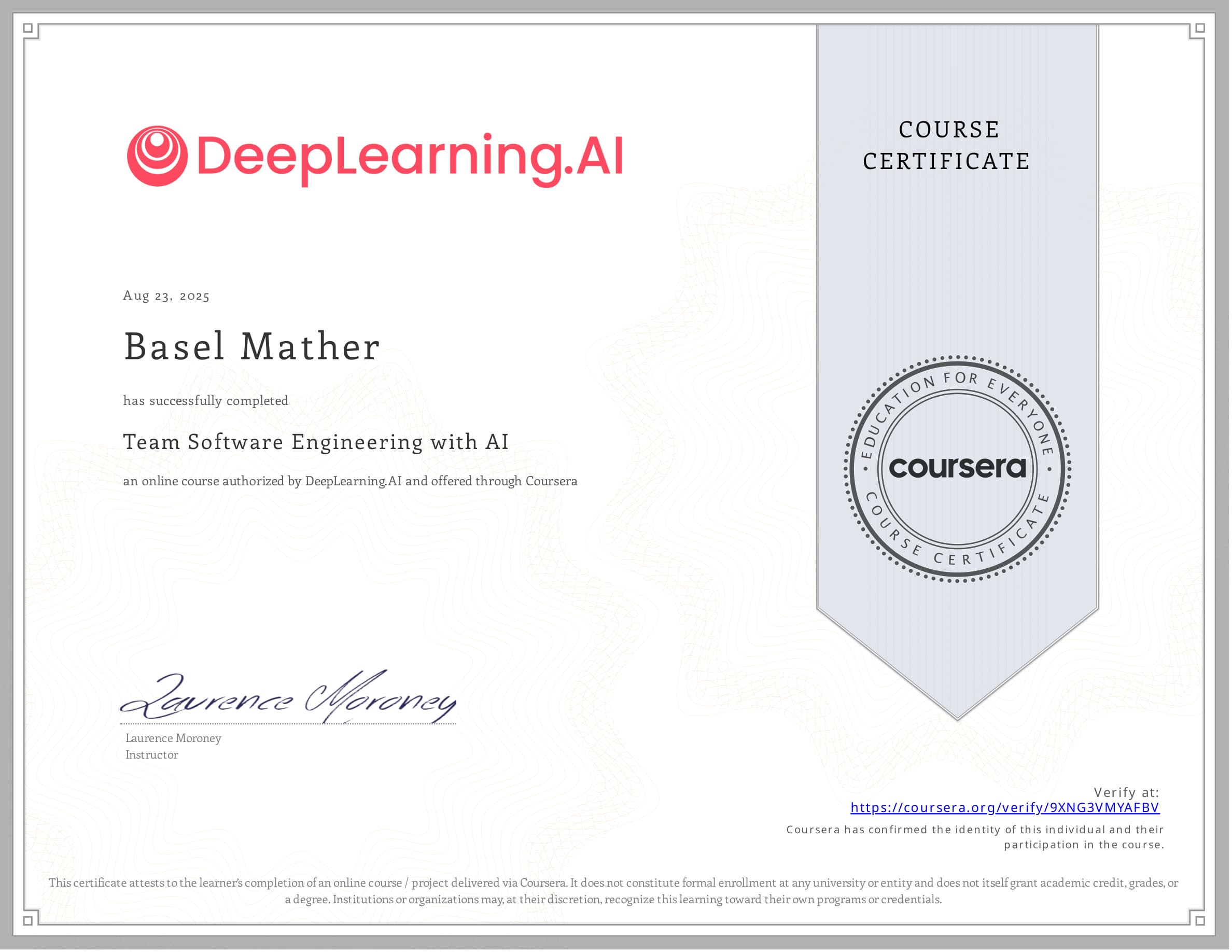 Team Software Engineering with AI