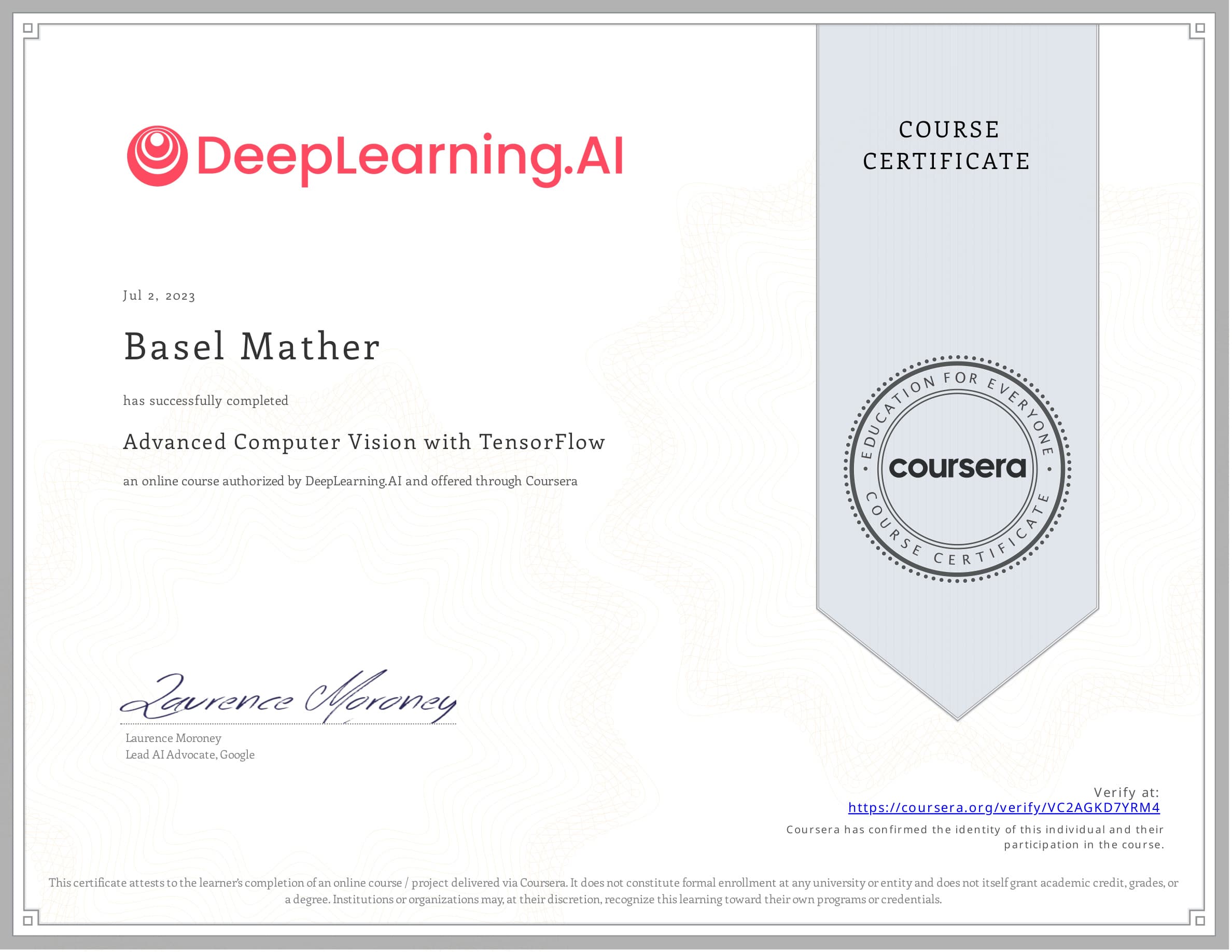 Advanced Computer Vision with TensorFlow